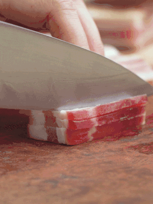 金字淡咸肉切絲。